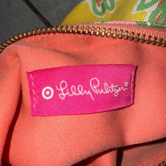 Lily Pulitzer for Target Clutch Handbag Yellow/Pink/Orange/Green - 100% Cotton - Picture 6 of 6